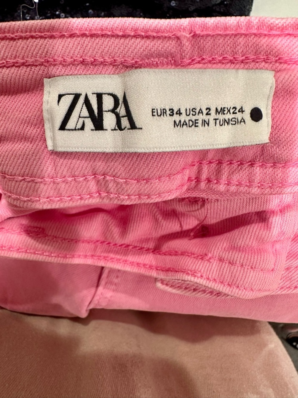 ZARA - ZW The Marine Straight Jeans in Pink - Absolutely adorable! - Picture 8 of 8
